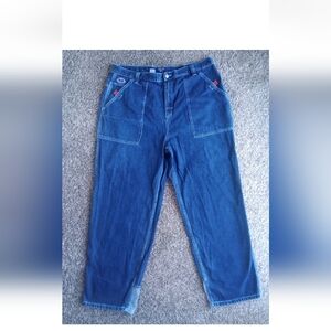 WU Wear Jeans Hip Hop Baggy 90s Wu-Tang Clan Y2K  Sz 40x32 Embroidered Vtg Rare